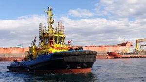 Tug SAAM Targui Ship Delivery TOS