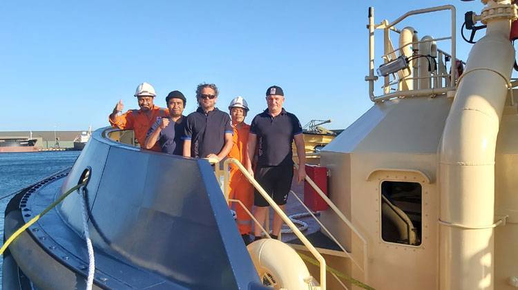 Crew delivers three Svitzer tugs TOS